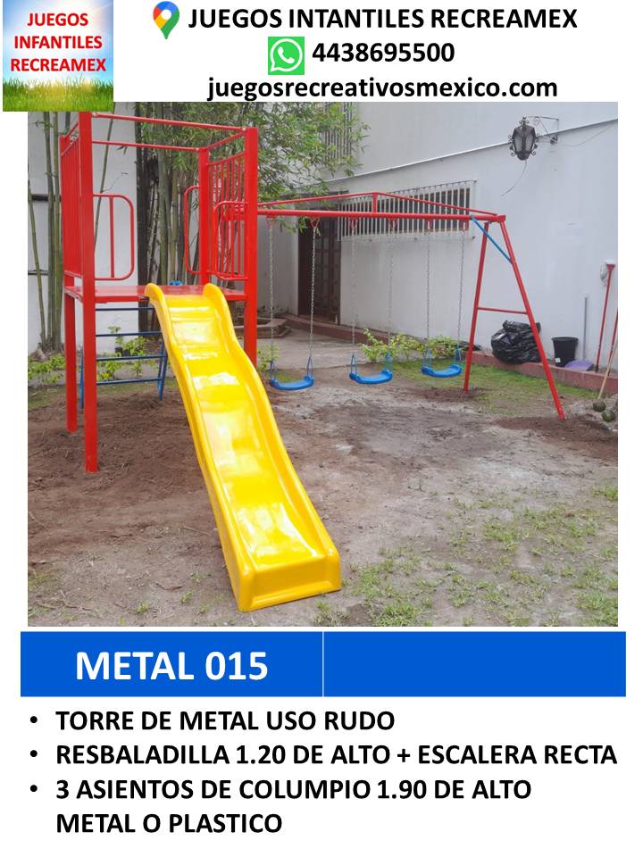 modulo de metal para uso rudo, parques, escuelas,etc